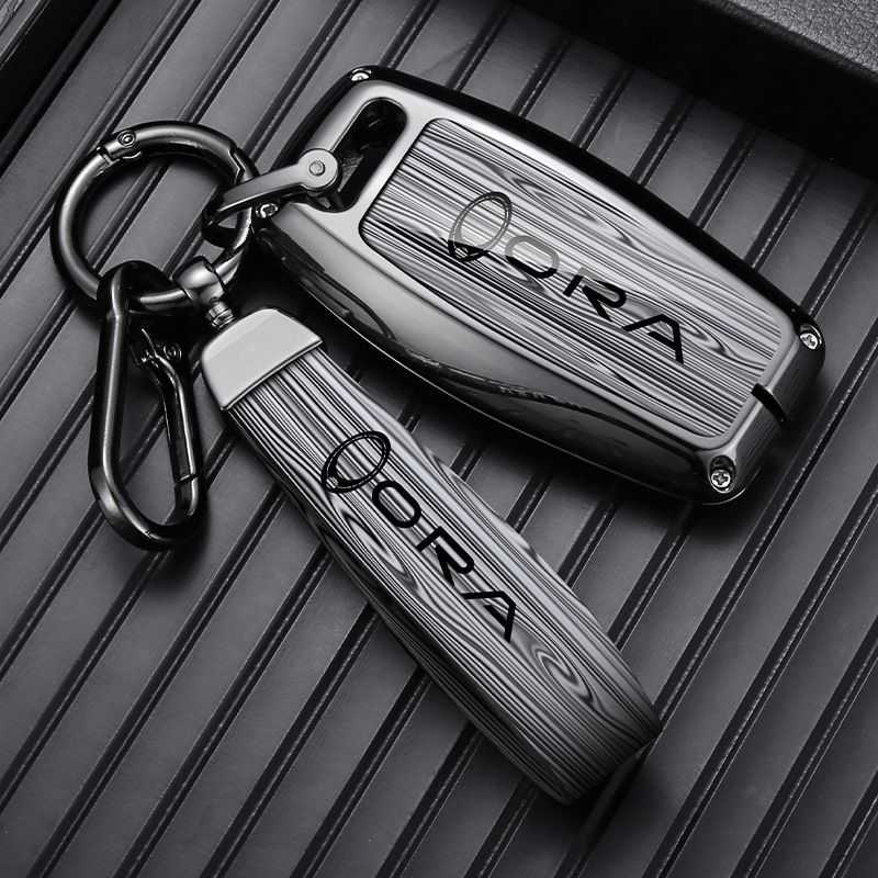 适用欧拉好猫钥匙套汽车黑猫闪电猫白猫汽车芭蕾猫全包gt金属壳