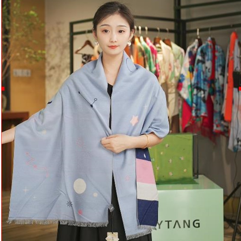 羿唐丝绸 真丝厚织款 浪漫星空