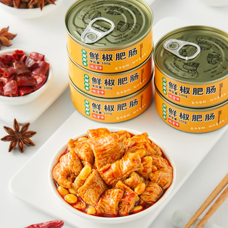 鲜椒肥肠 开罐即食 拌饭拌面 下饭肥肠
