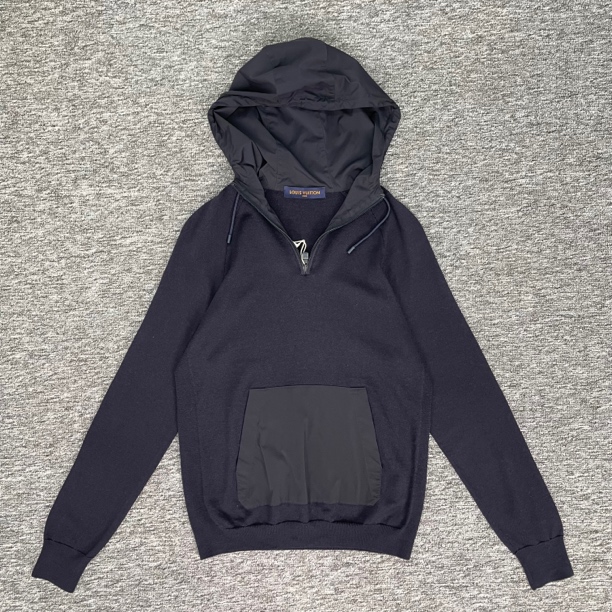 95新 LouisVuitton/路易威登 拼接连帽针织衫/M码/95新/wk0426