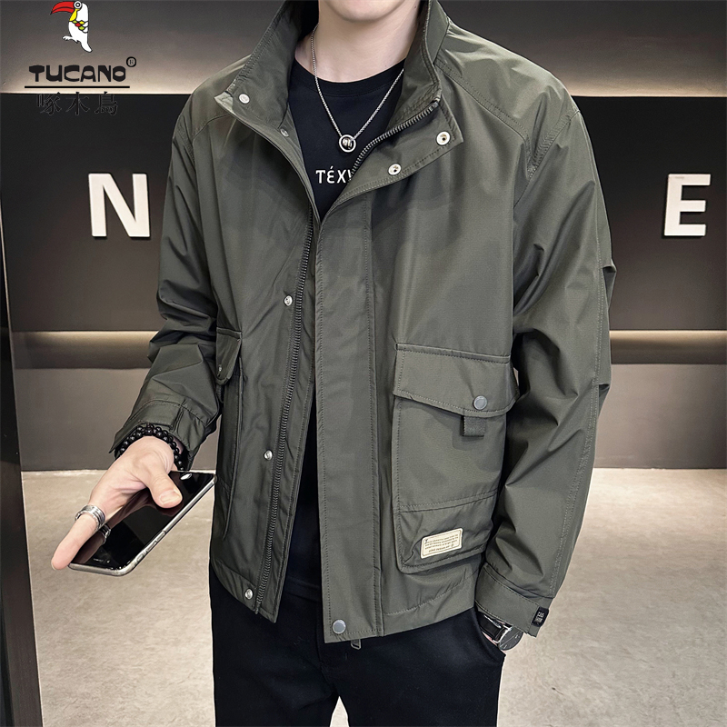 TUCANO/啄木鳥男装夹克中青年帅气加棉加厚外套小清新时尚立领