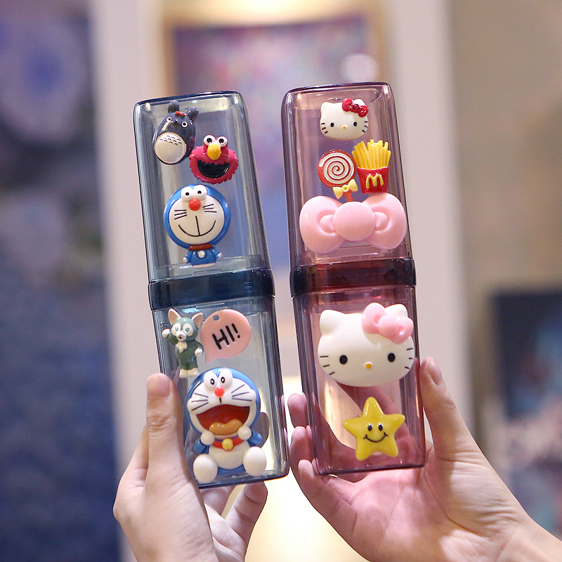 儿童旅行牙刷盒可携式情侣款套装牙膏牙刷套收纳盒漱口杯洗漱套装