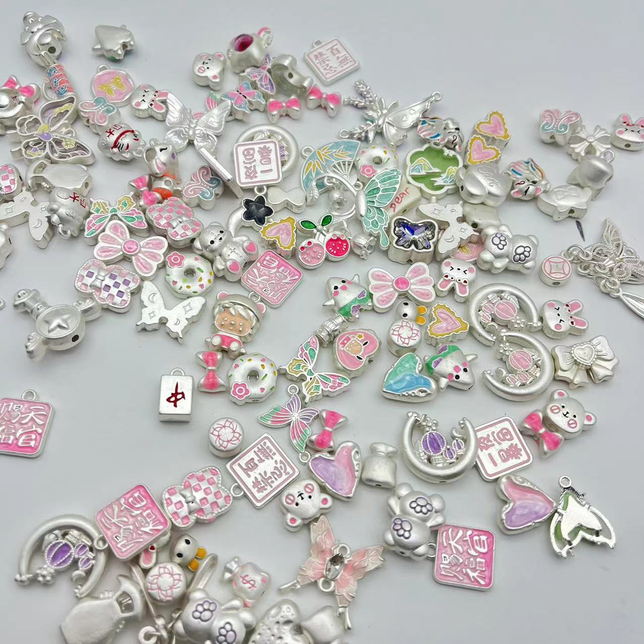 手链DIY厚哑银配饰