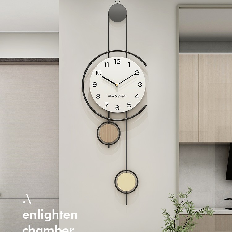 简约小资--客厅餐厅装饰钟表家用时尚静音个性挂钟网红轻奢挂表
