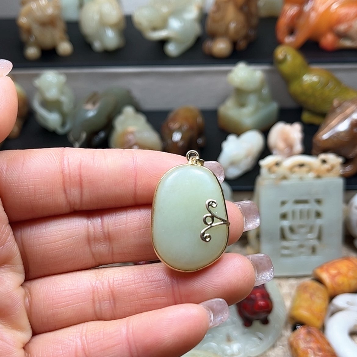 【闪购商品】白玉菩提吊坠