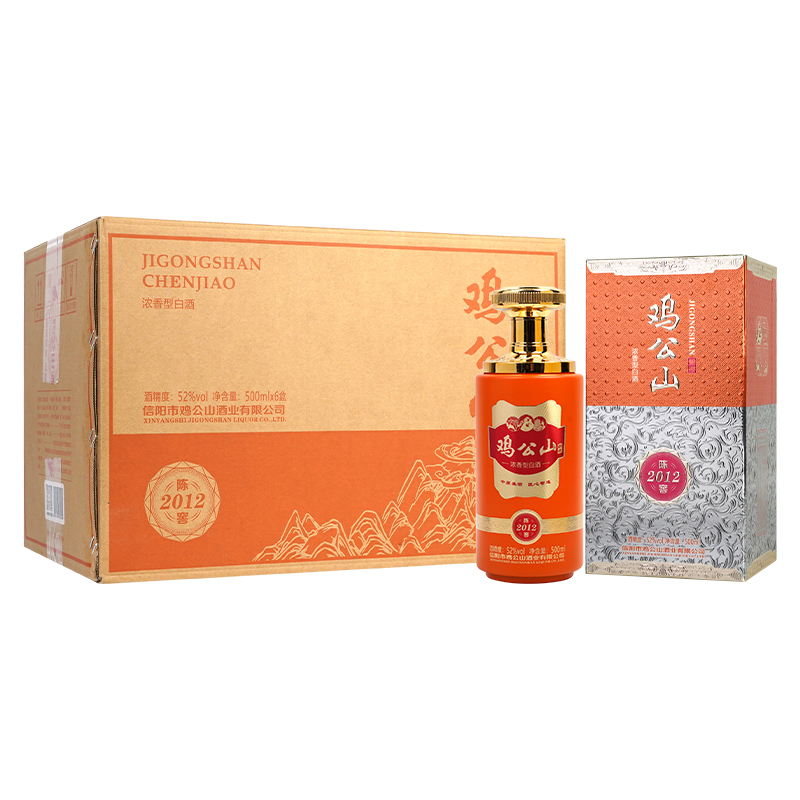 JI GONG SHAN/鸡公山陈窖2012浓香粮食酒整箱52度500ml
