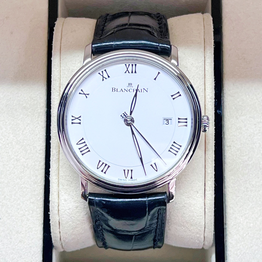 99新 Blancpain 宝珀经典系列6651 40mm 折叠扣 多功能男士腕表