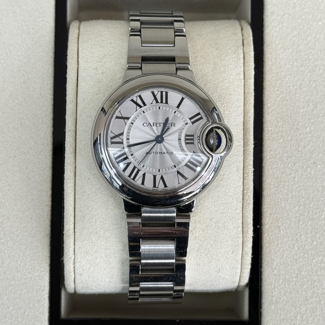 99新  卡地亚蓝气球系列自动机械 33表径女表23年1月24号时尚优雅