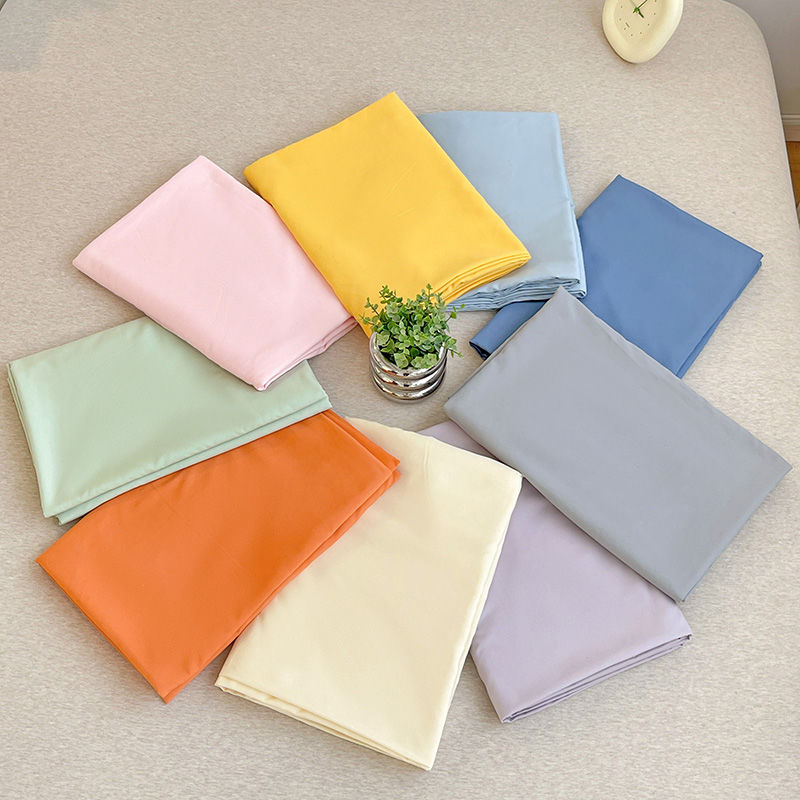 枕套40x60枕头套水洗棉纯色单独枕套48*74简约床上用品枕头防滑套