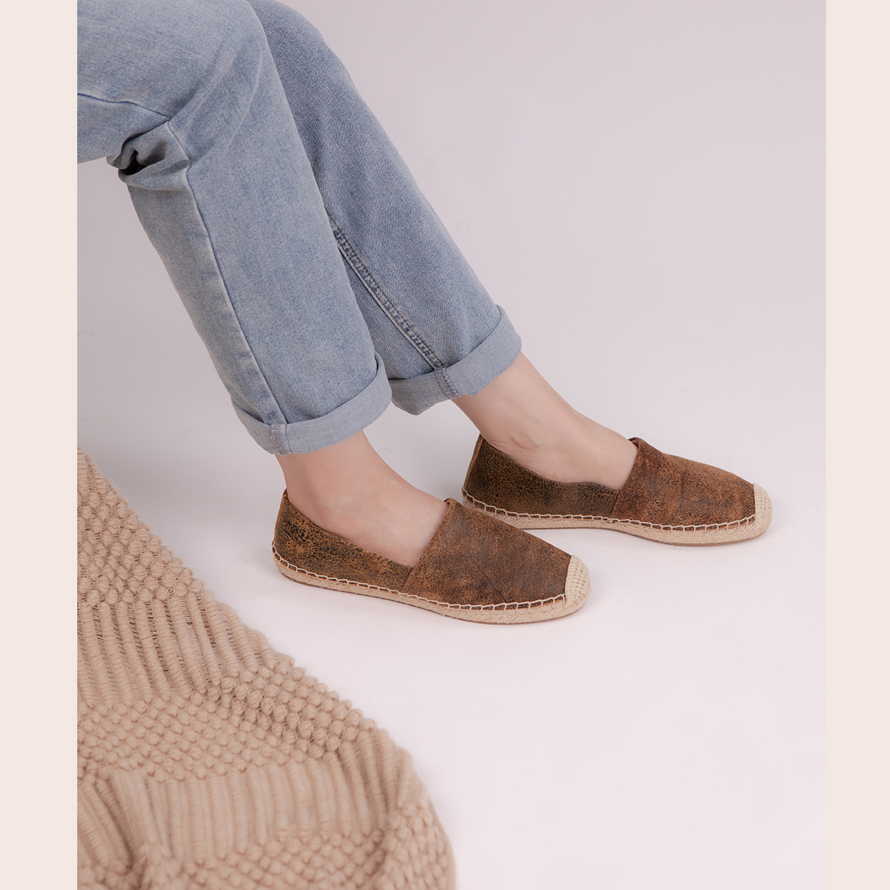 树手工鞋 · 渔夫鞋·2306休闲百搭一脚蹬单鞋限量特殊纯进口羊皮