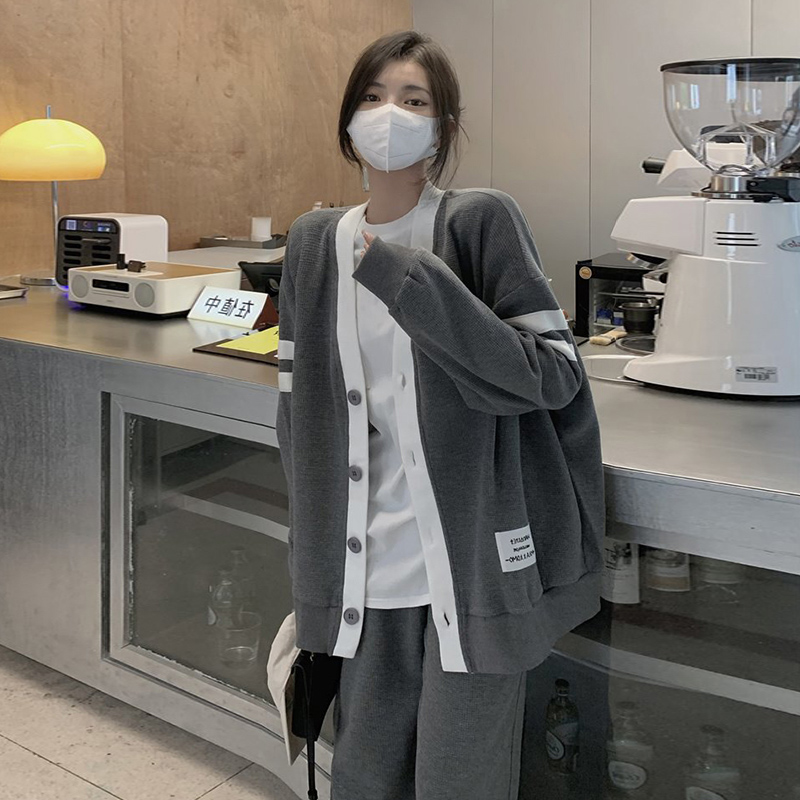 早秋季新款女装气质阔腿裤洋气时尚休闲小香风开衫两件套装