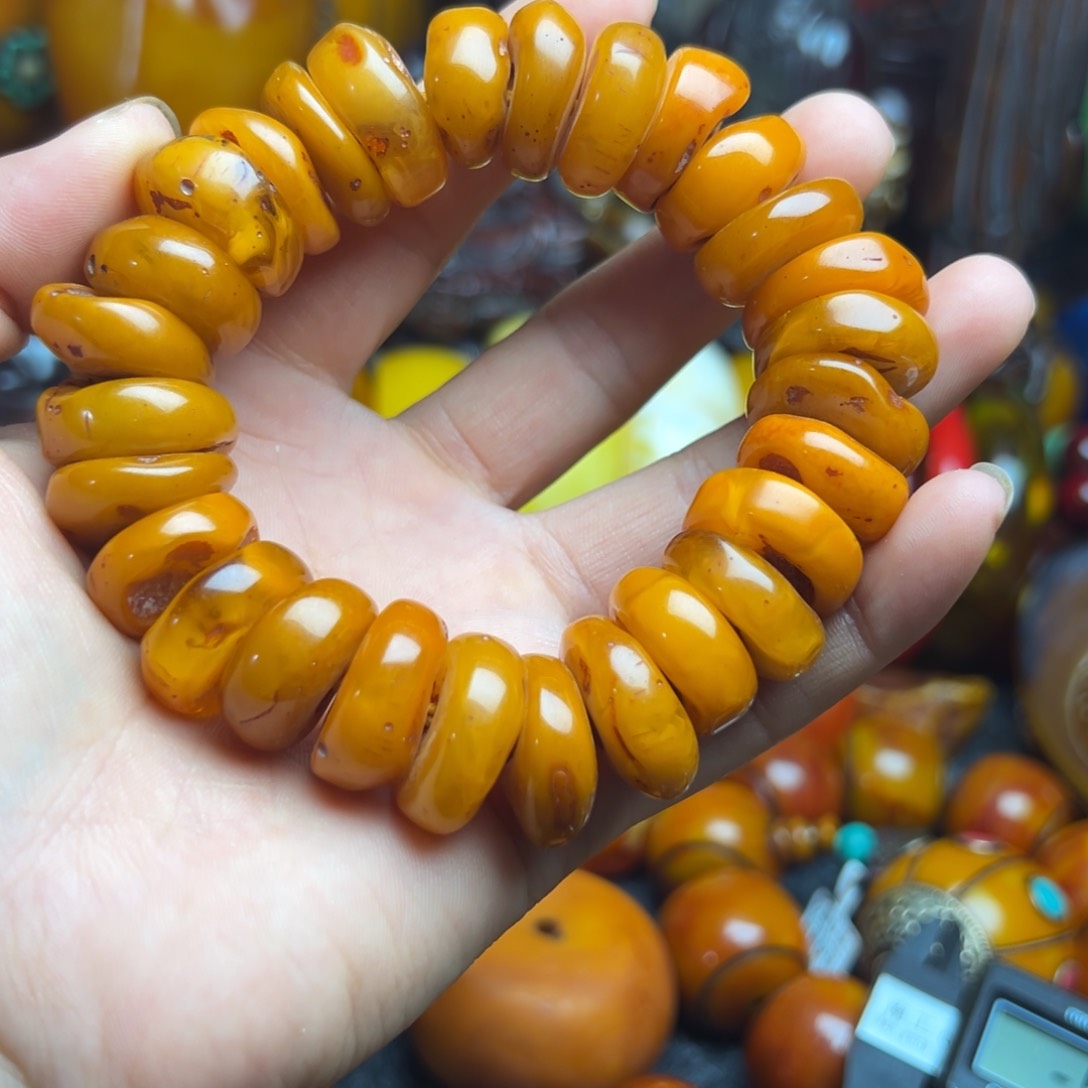 琥珀手链未镶嵌蜜蜡