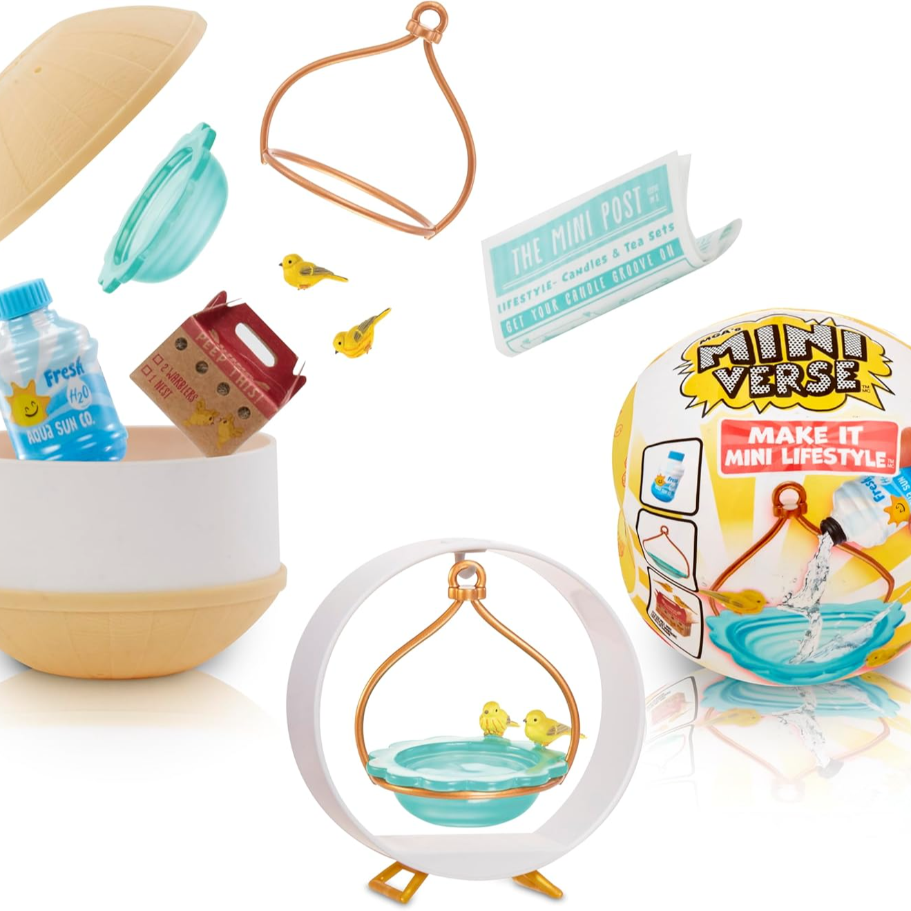 【梦栖泺代拆】MGA掌上宇宙工坊B款 –家居美物笼中鸟DIY手工盲球