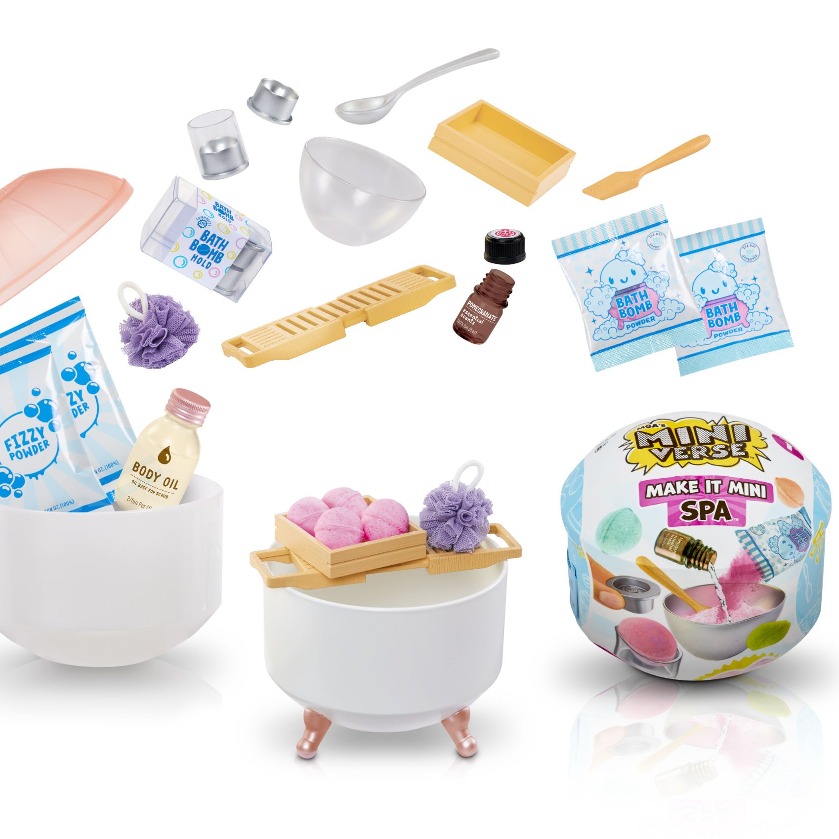 【梦栖泺代拆】MGA-SpaMake It Mini PDQ浴盐SPA DIY沐浴球盲球