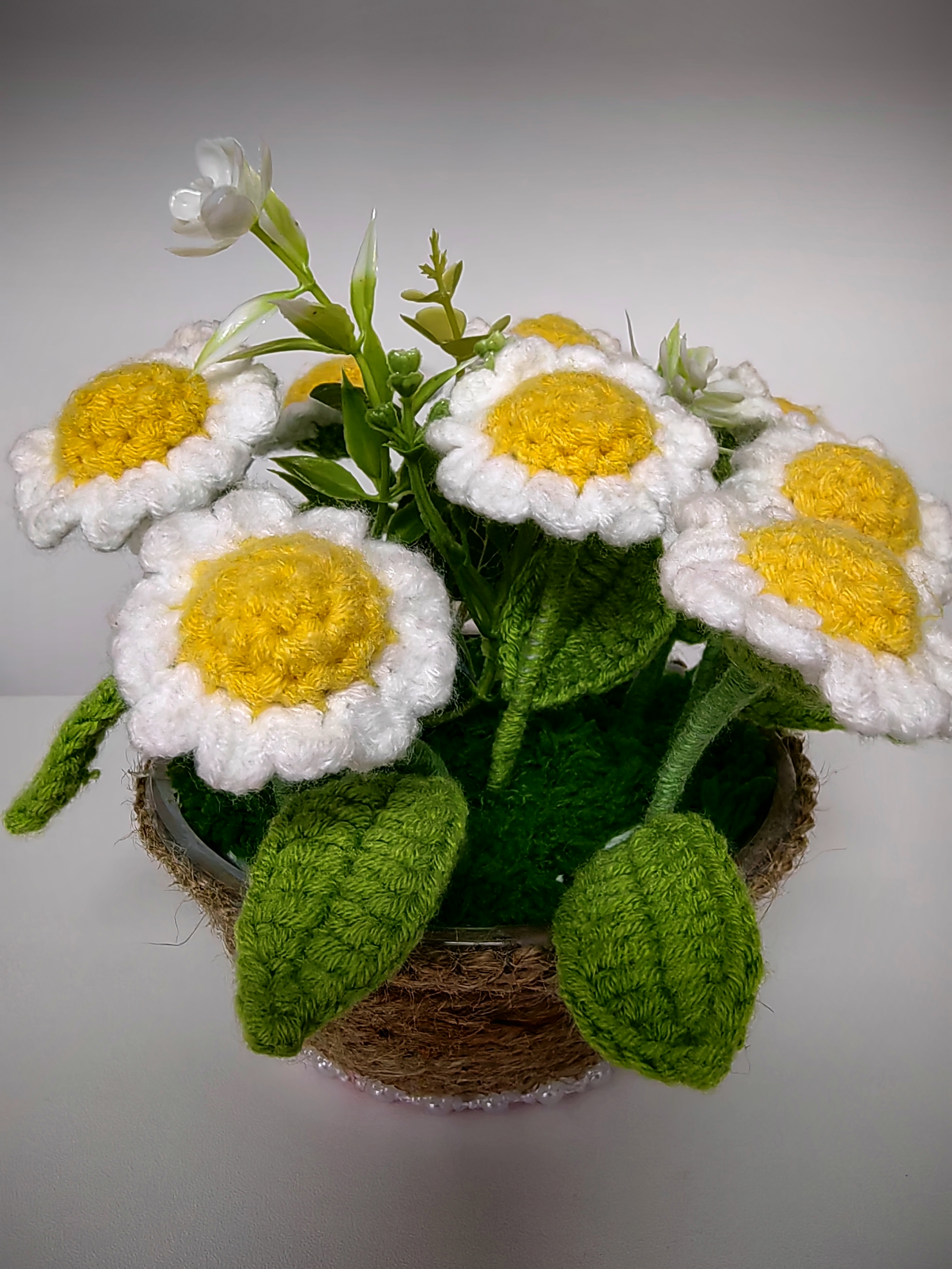 002手工钩织毛线花连麦选花