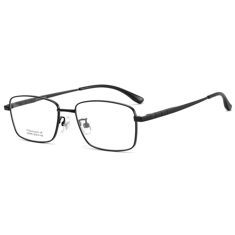 超轻纯钛商务高品质方框镜架男款时尚复古蓝光护眼防辐射全框