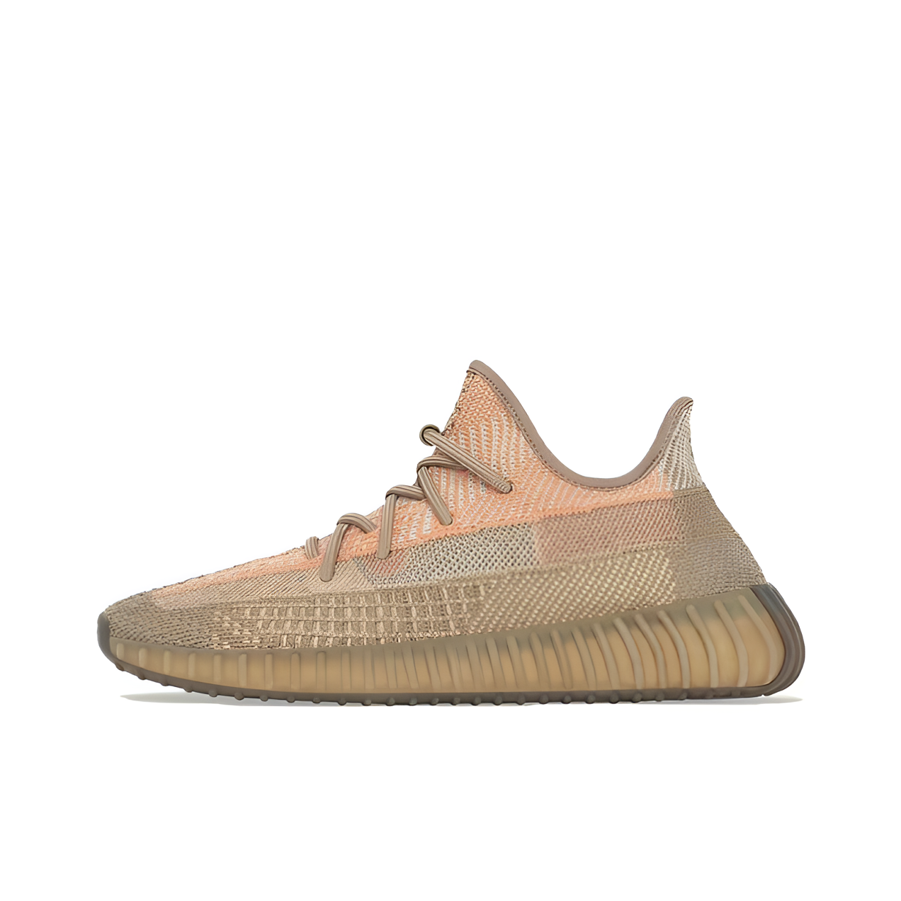 Adidas Yeezy Boost 椰子 350 脏橙天使鞋带反光 男女同款 FZ5240