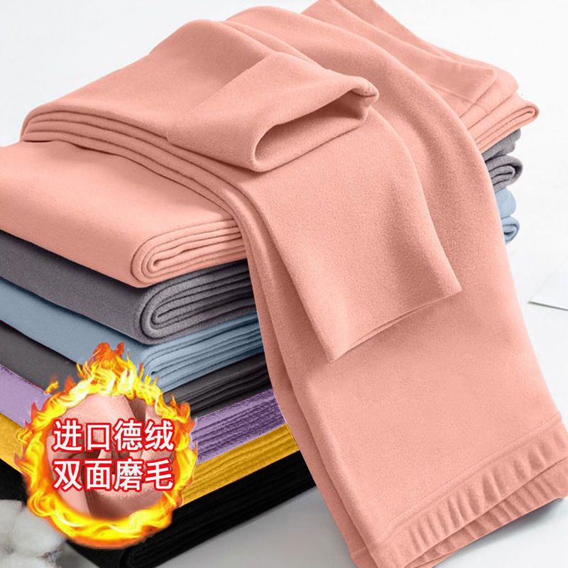 单/两条秋冬季儿童德绒保暖裤男童女童加绒无痕打底裤自发热内穿