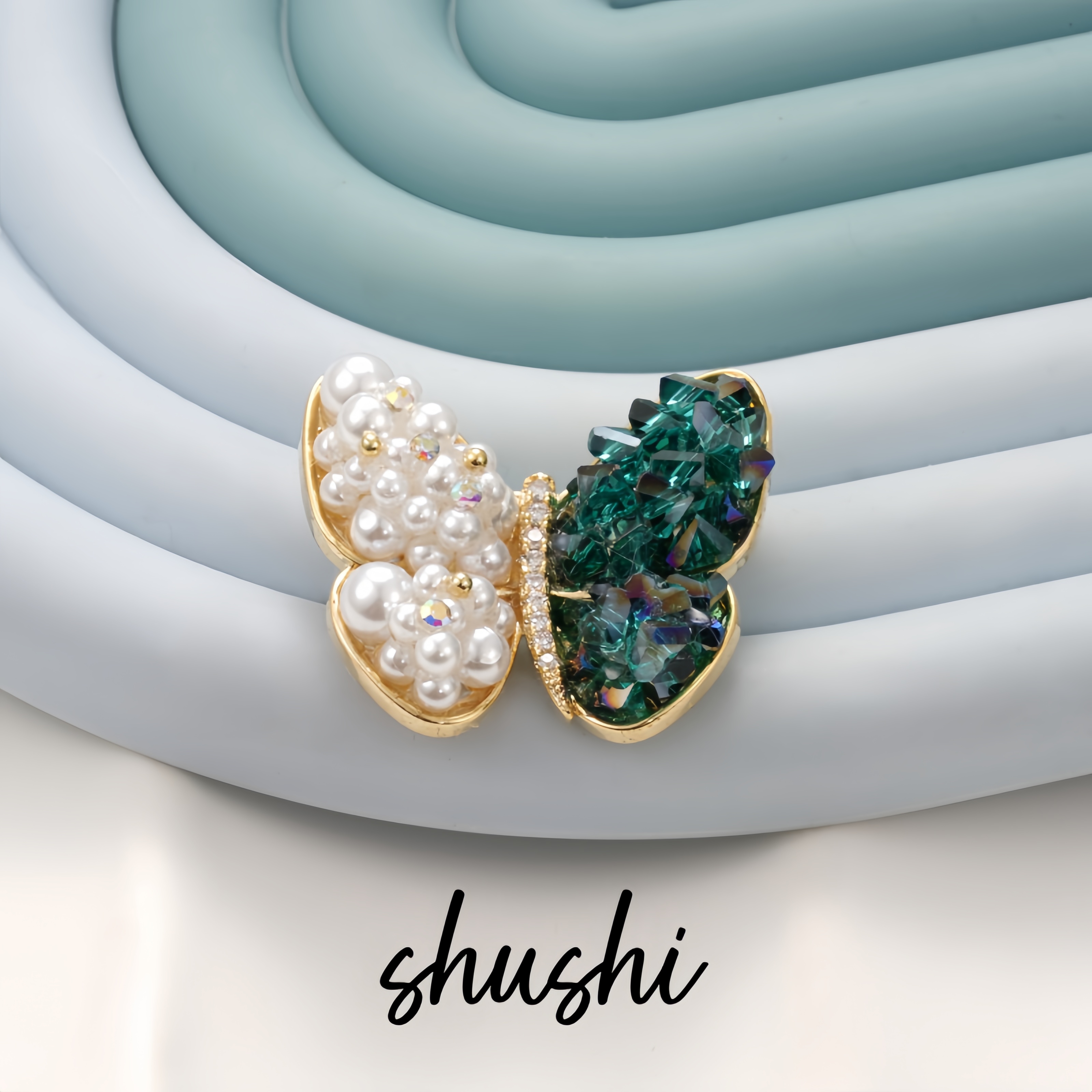 铜合金仿珍珠胸针 轻奢时尚百搭精致优雅胸针6726