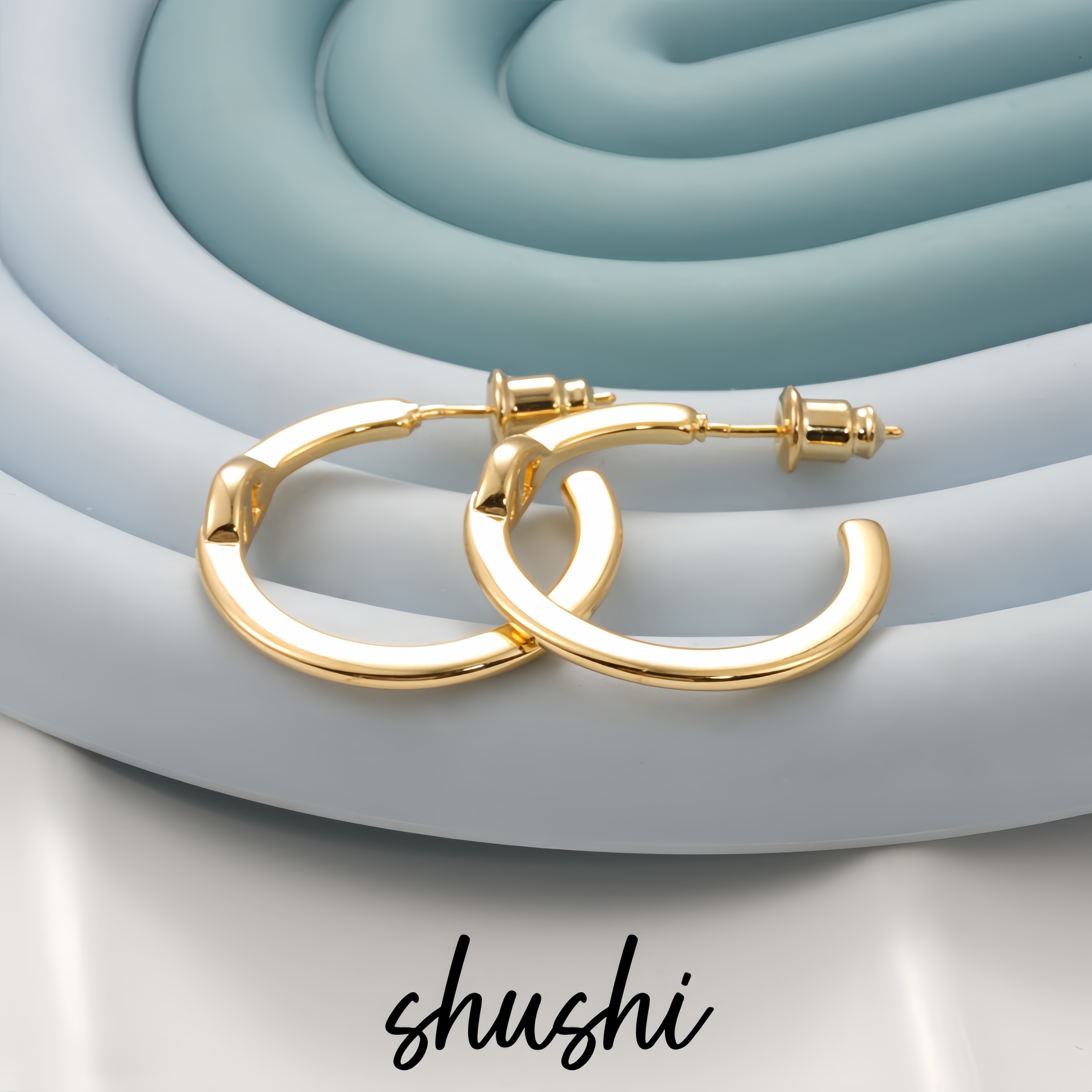 铜合金耳饰 法式小众简约个性时尚耳环6677