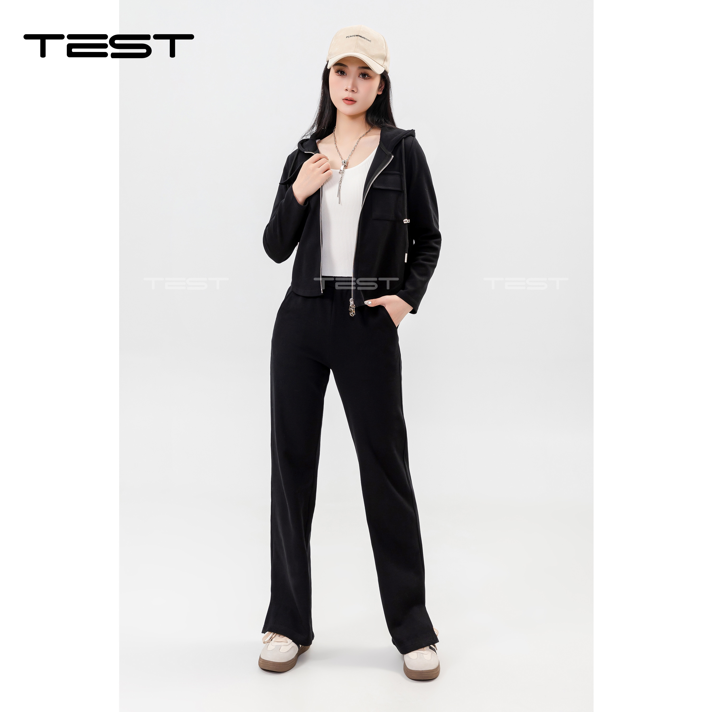 她之蝶 24春4241003款时尚休闲套装