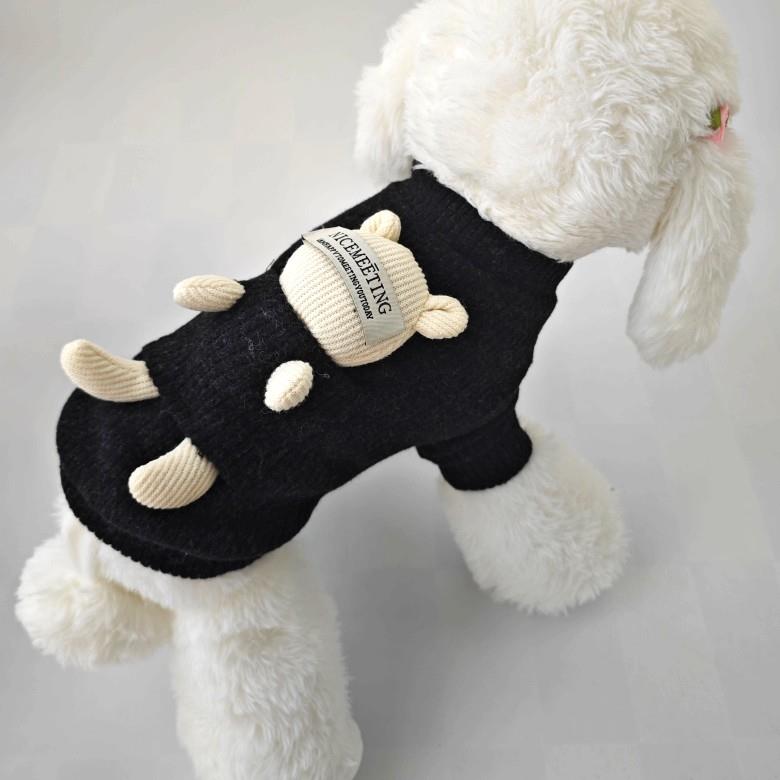 新疆包邮新疆包邮23小熊毛衣宠物小型犬泰迪比熊博美贵宾狗狗两脚