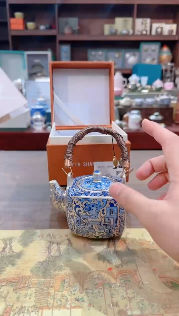知音茶具开业福利郑丽卿提梁银壶zlq