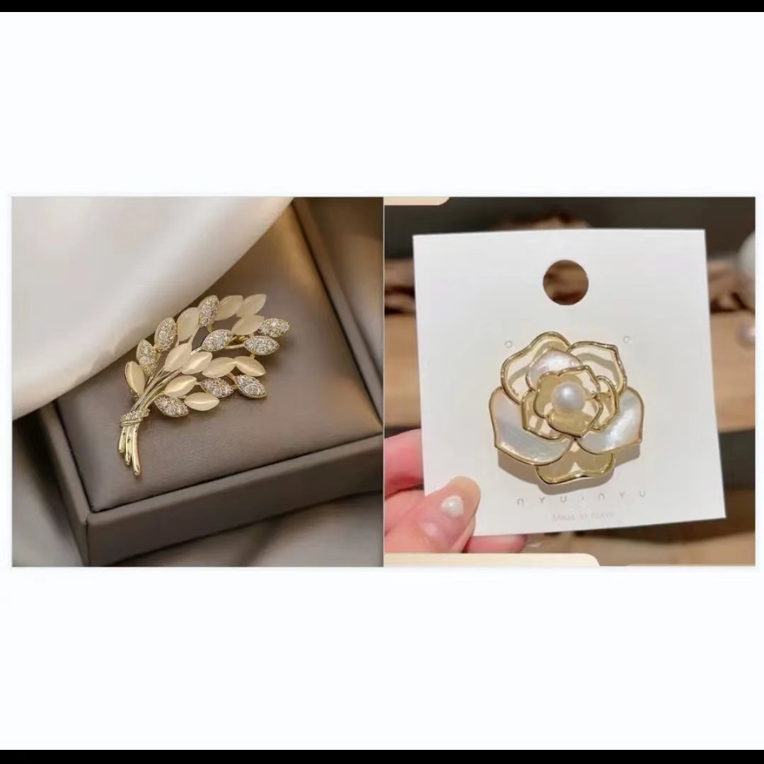 精美饰品领针三款随机发送~一位用户一枚