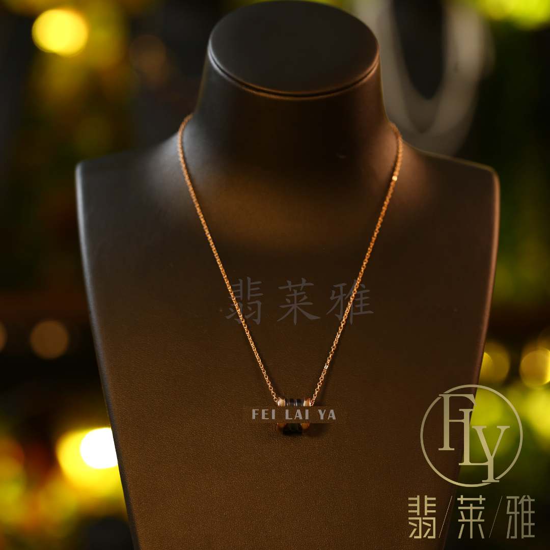 翡莱雅 铜合金项链 轻奢时尚经典坠链气质百搭小众简约项链-3362