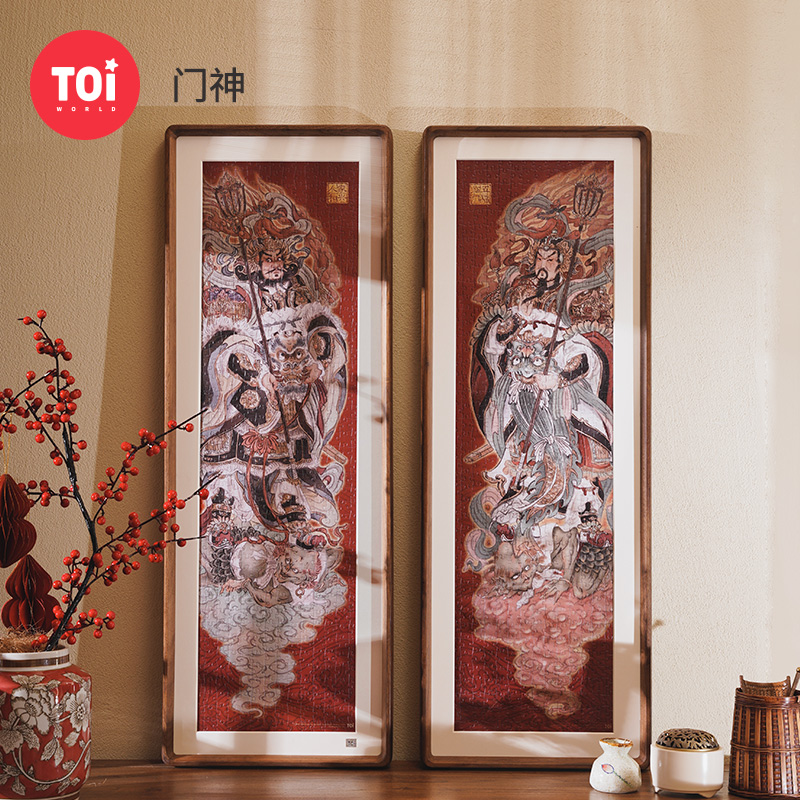 TOI/图益拼图成人588片*2门神成人解压拼图玩具情人节礼物