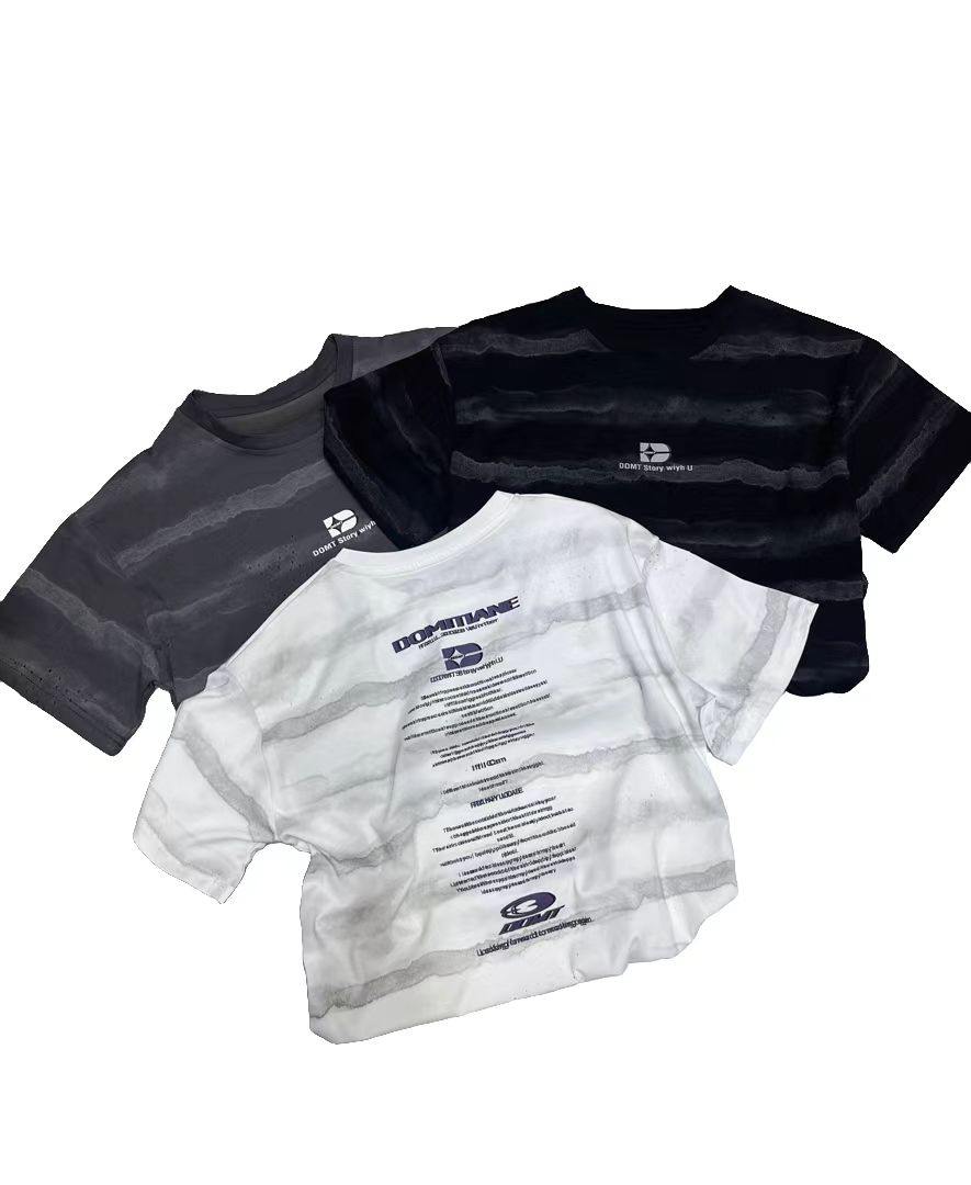 2025童装洋气时髦中性潮流百搭套头春秋圆领男童儿童立领短袖韩版