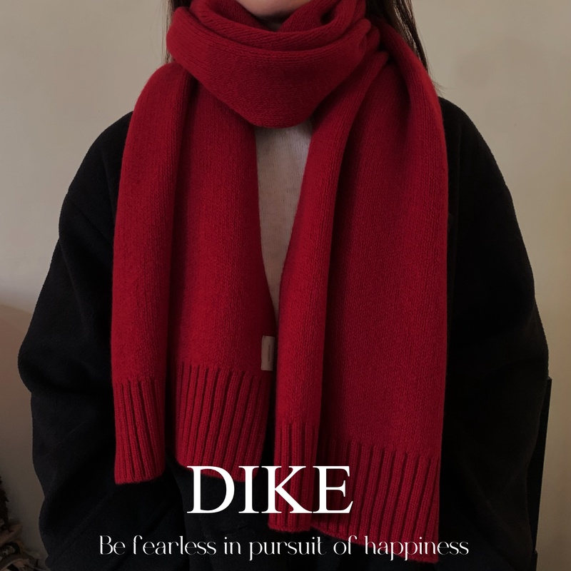 【加大版约170*32cm】澳洲全羊毛围巾女冬季情侣款针织纯色长款围脖