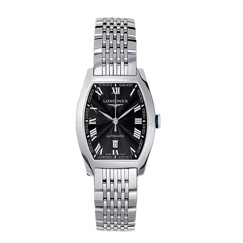 99新 Longines/浪琴 典藏女表/全套/黑盘罗马/表径26-30.6mm/女士