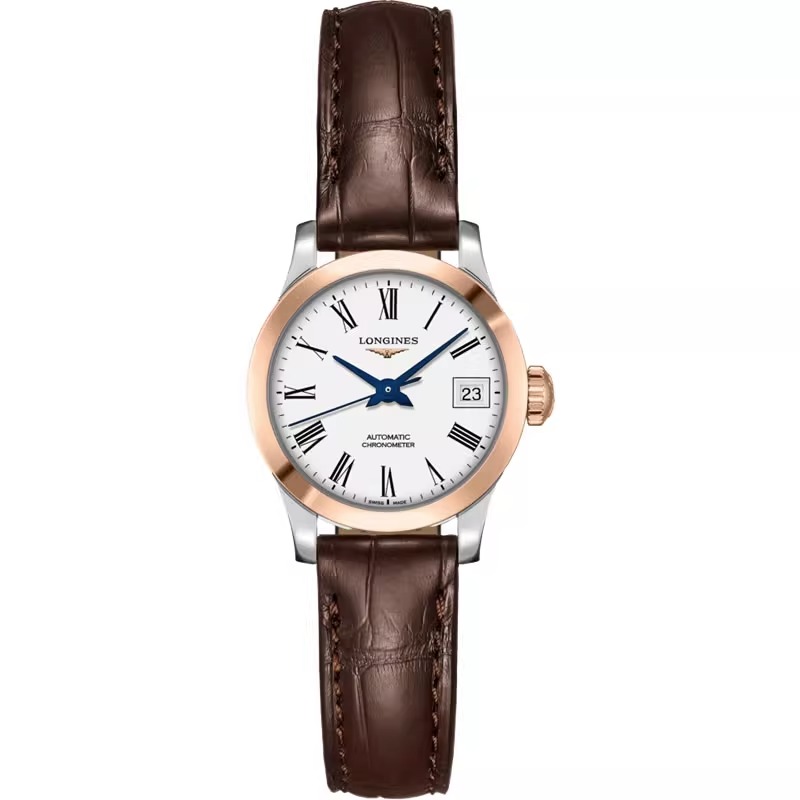 99新 Longines/浪琴 开创者320/机械/白盘罗马/表径26mm/女士腕表