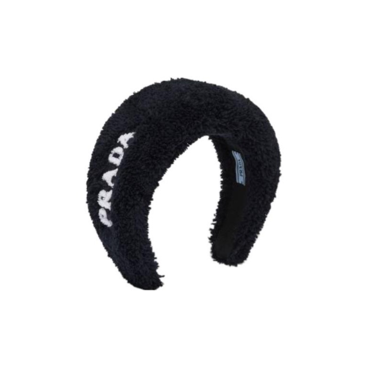未使用 Prada/普拉达 普拉达/Logo字母刺绣/发箍黑色