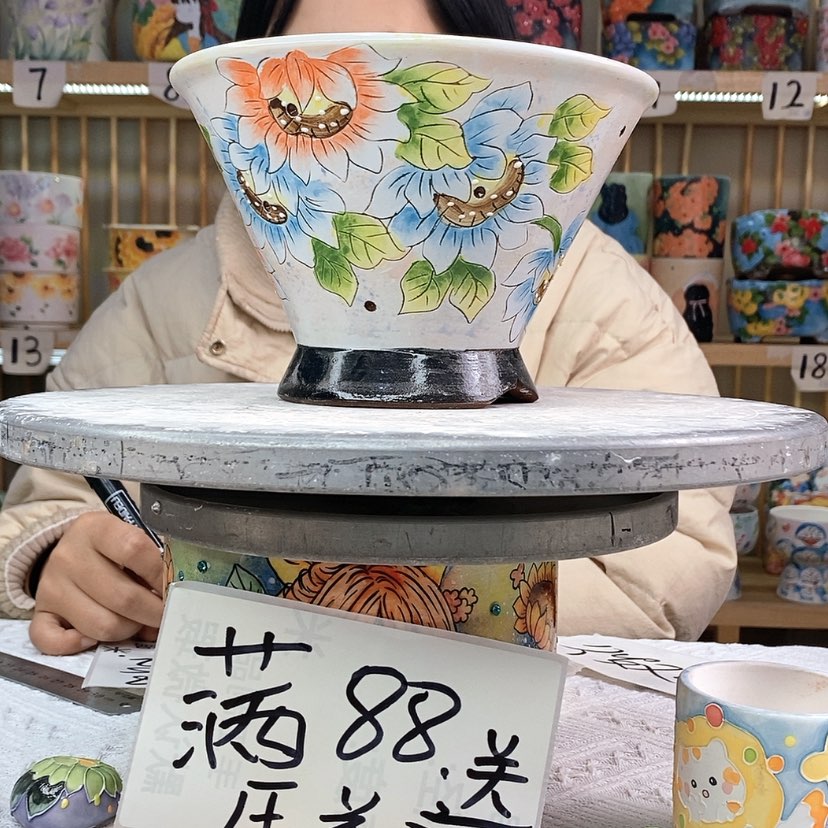 【闪购商品】陶瓷花盆微瑕28
