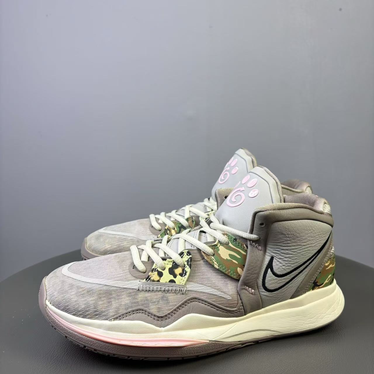 90新 NIKE/耐克 43码 Nike欧文8灰色篮球鞋 非原盒