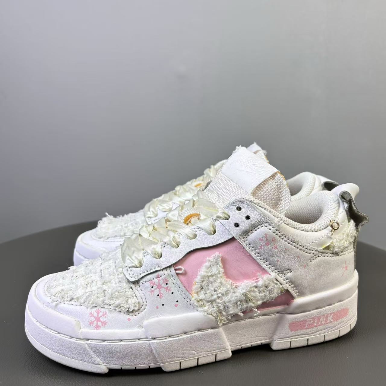 95新 NIKE/耐克 36码 Nike dunk小香/毛呢贴布球鞋 非原盒