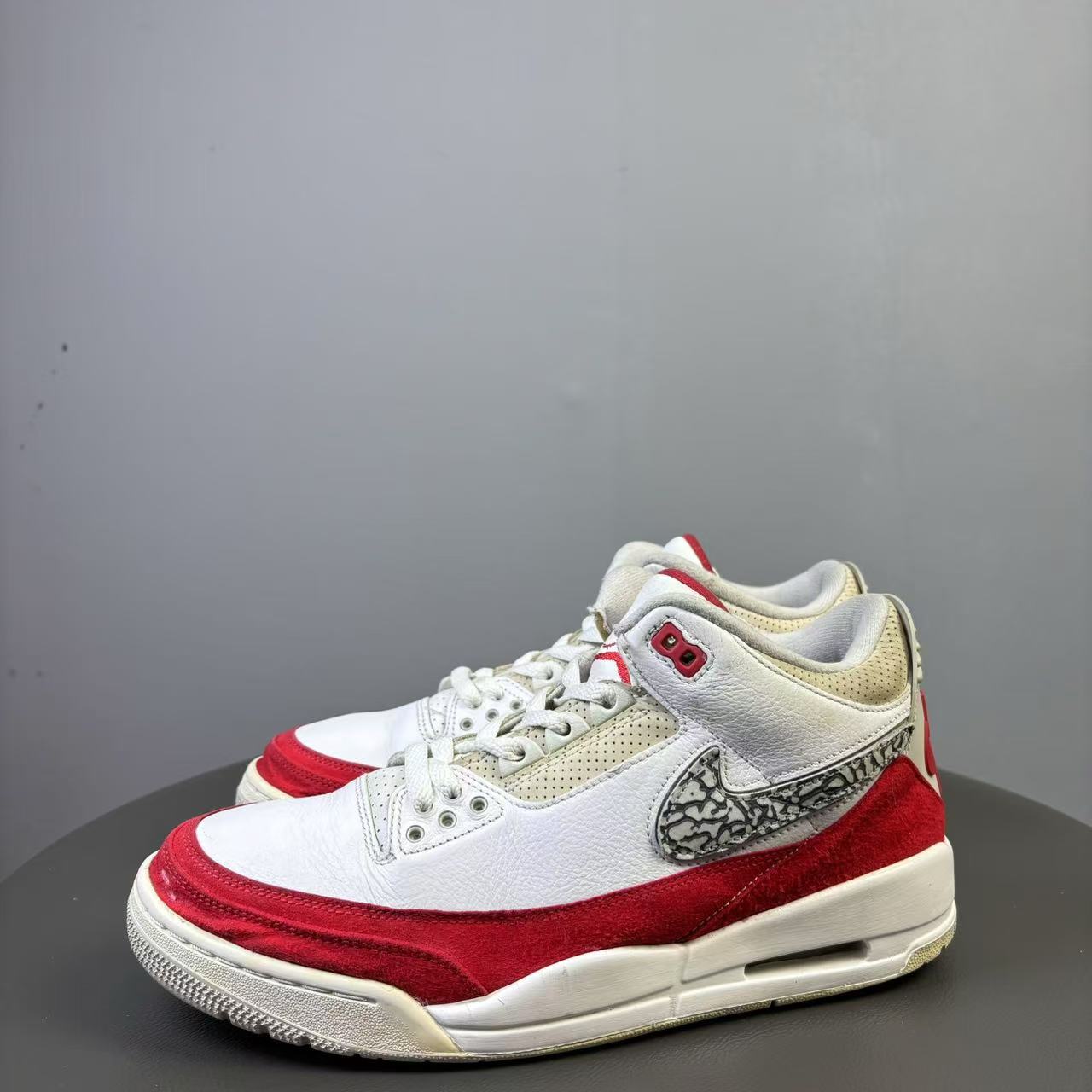 90新 AIR JORDAN 44码 AJ3tinker白红球鞋 非原盒