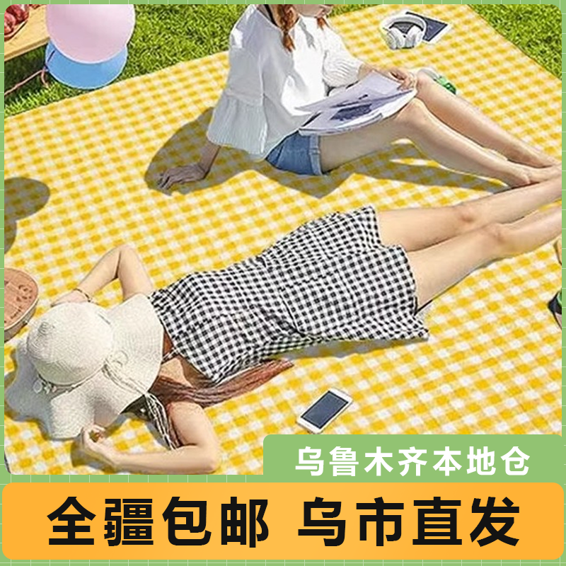 新疆包邮野餐垫防潮垫户外野炊野营沙滩帐篷地垫防水草坪垫子郊游