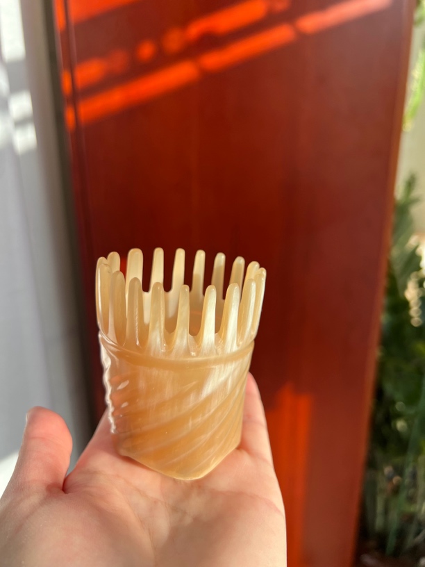 牛角按摩梳头疗经络梳洗头皮部神器专用天然正品