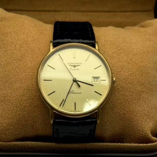95新 Longines/浪琴 32.5mm石英表XW1756优雅系列瑞士名表