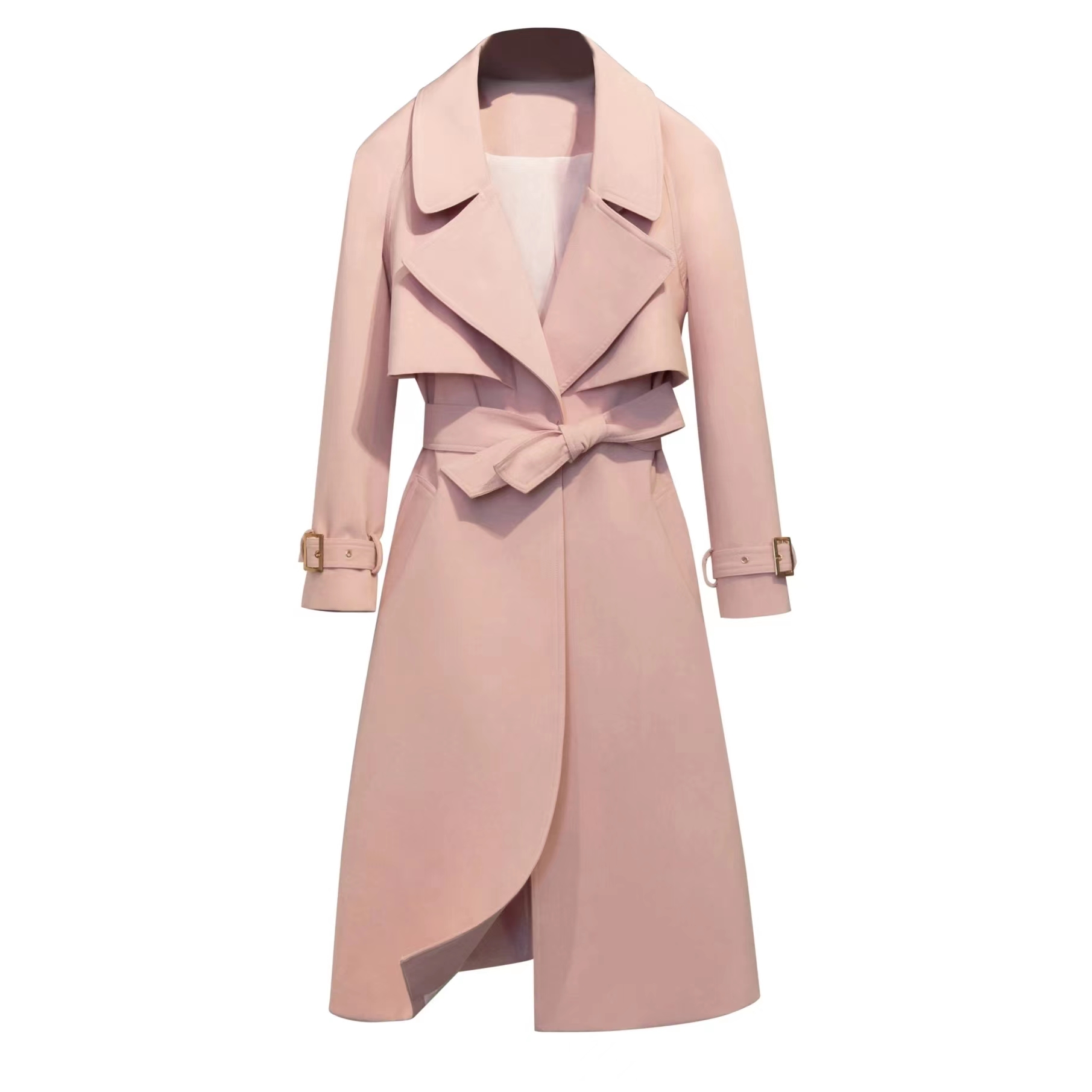 .时尚百搭风衣新潮风毛呢外套