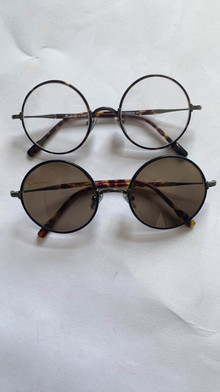 东海天然石头镜复古圆全框养眼护目镜