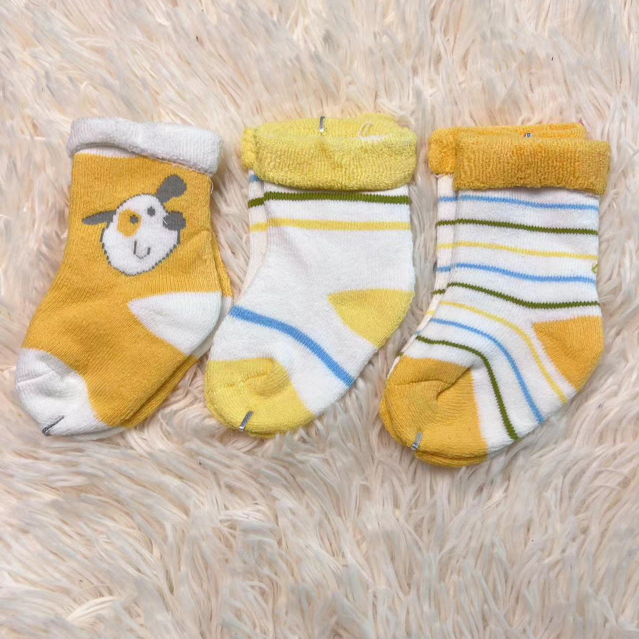 清仓默认微瑕no退no换儿童女童秋冬加绒加厚保暖毛圈袜棉袜