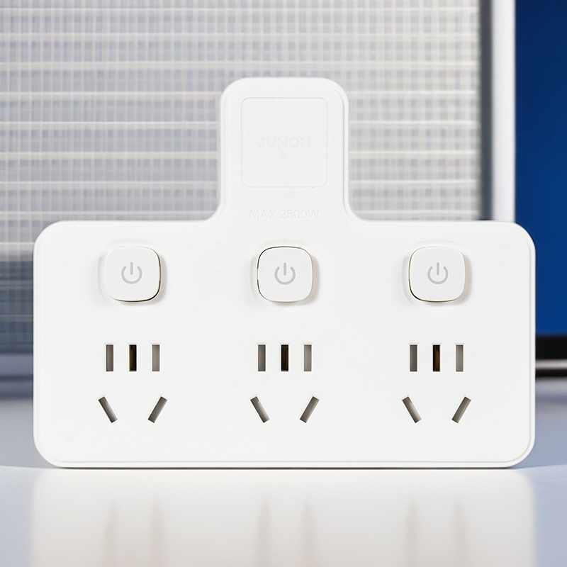 俊朗JUNON旗舰店品字形多功能一转多分控转换无线便捷插座新上市