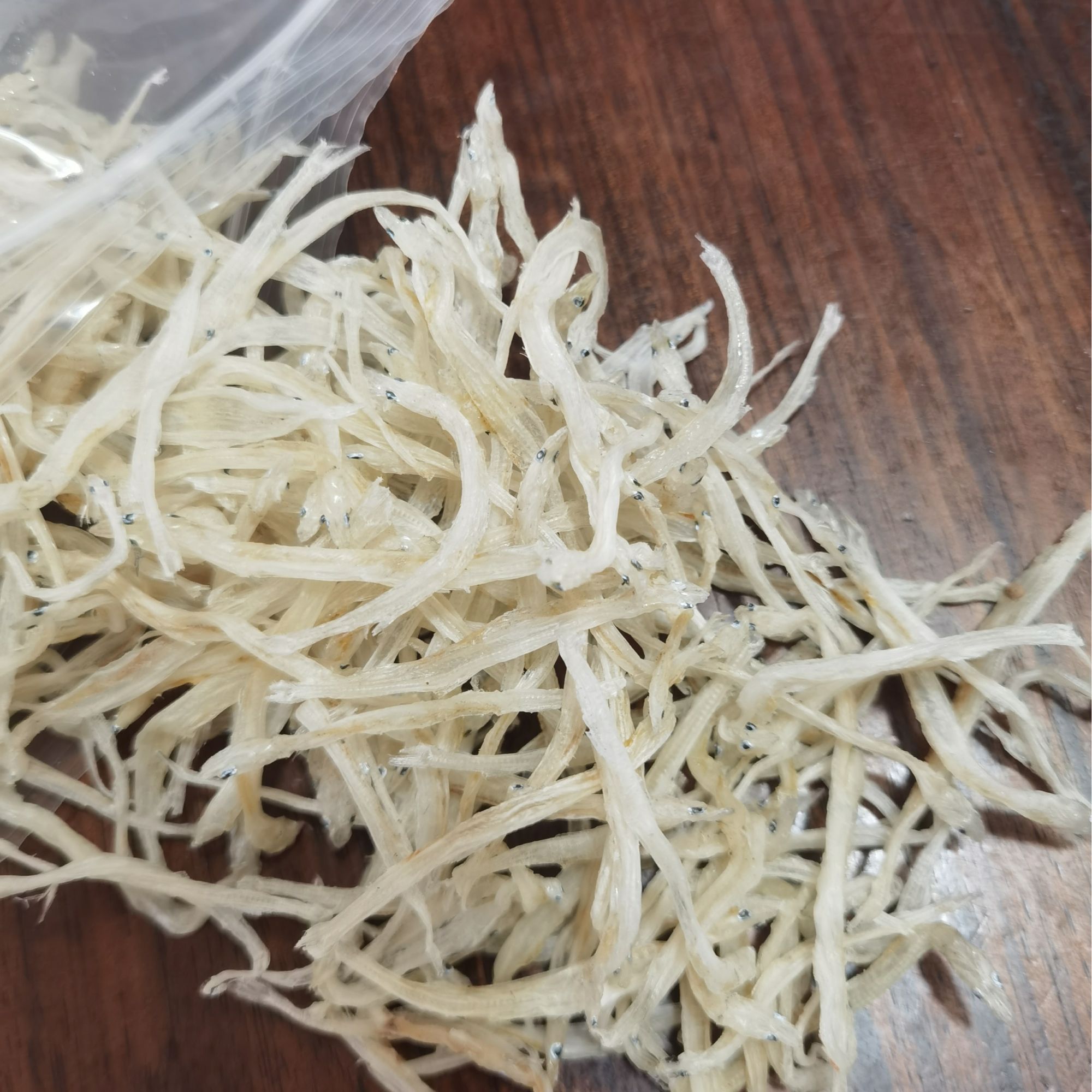 闫姐土特产淡水精品大银鱼（6至8公分9成干） 清蒸炒菜精品银鱼干货