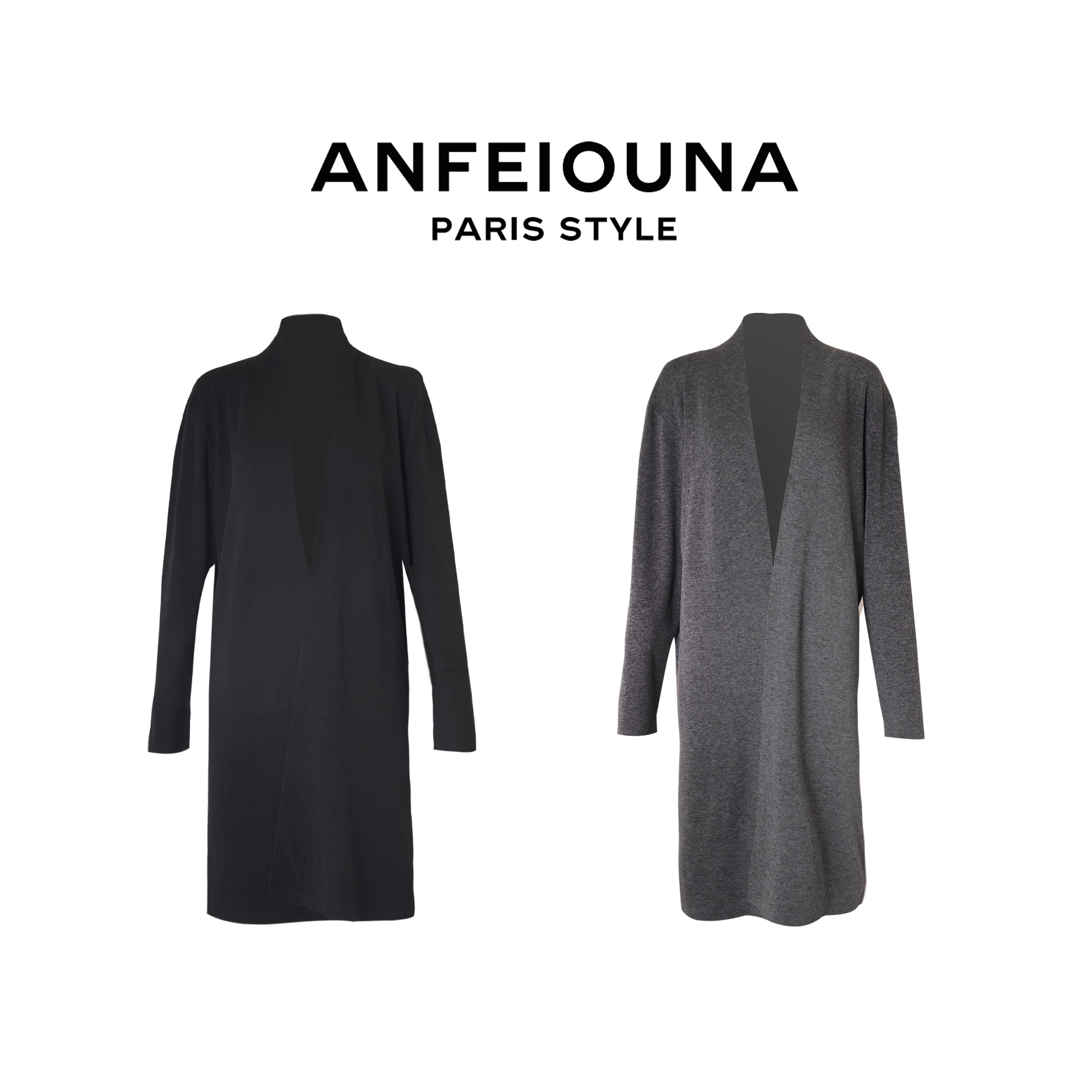 2023新款套装百搭韩系中长款针织外套休闲裤三件套7275