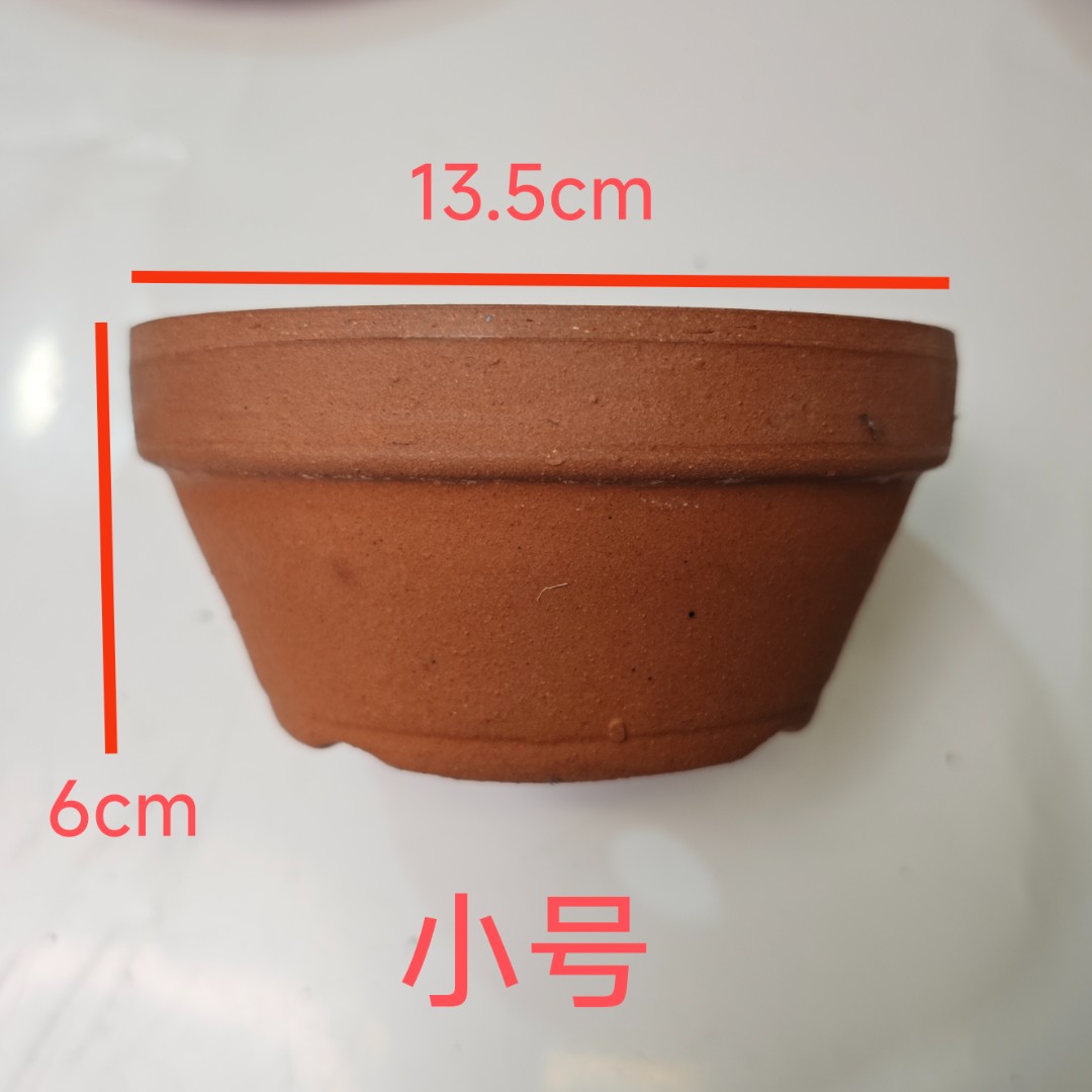 花盆 红陶瓷花盆 陶土原色花盆 粗陶花盆 景观花盆