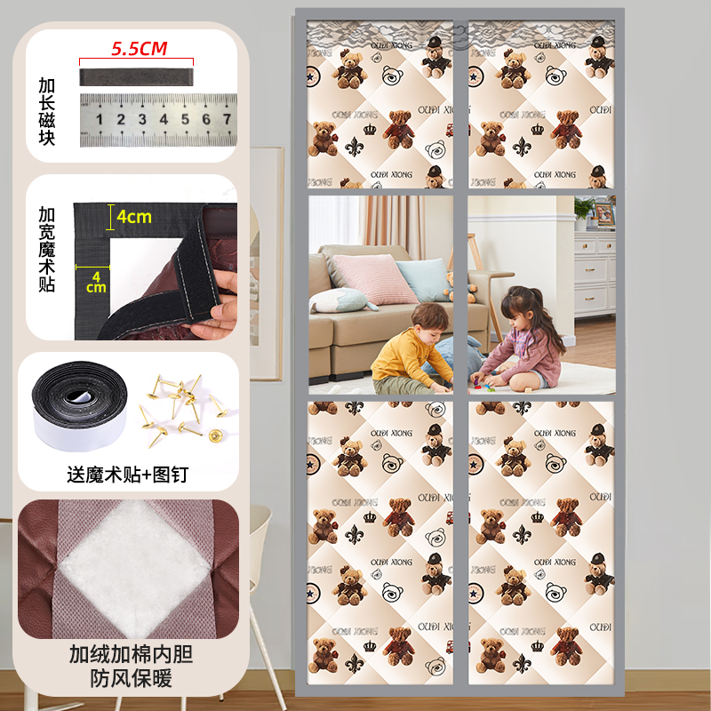 牛津布冬季加厚棉门帘定制专拍